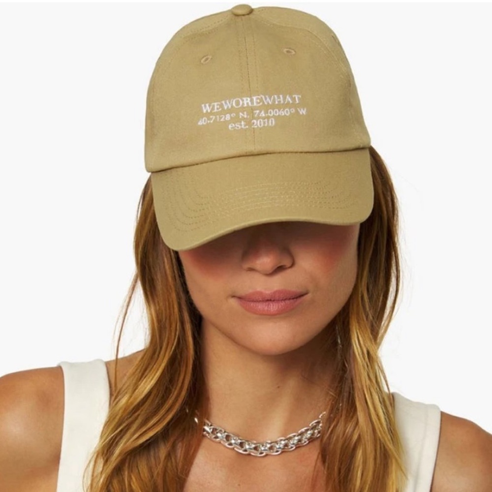 NWT WeWoreWhat Baseball Cap - One Size - Tan